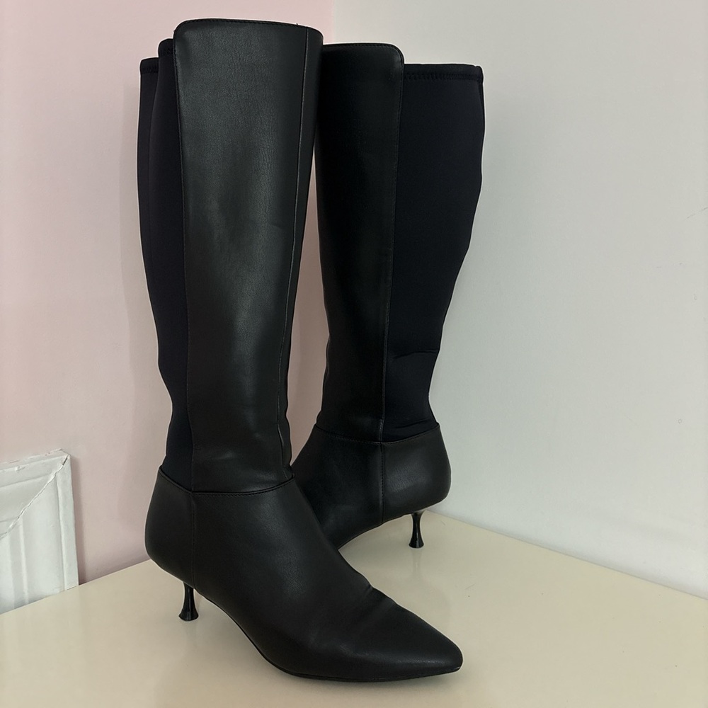 Elegant Black Knee-High Women's Boots